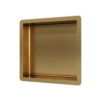 Inbouwnis Brauer Gold Edition 30x30 cm Geborsteld Goud PVD - thumbnail