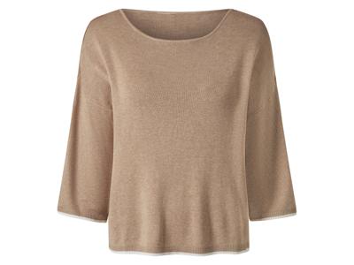 esmara Gebreide dames trui (Beige, L (44/46))