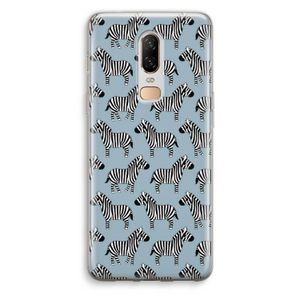 Zebra: OnePlus 6 Transparant Hoesje