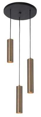 Highlight Ronde pendel hanglampPerugia brons - 3x GU10 - H5670.32