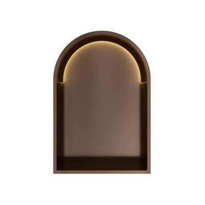 Hotbath &More Inbouwnis Toogmodel - 452 x 30 x 10 cm - met LED-verlichting - Tuscan Bronze
