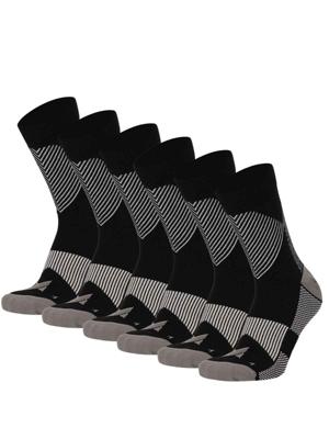 Xtreme Compressiesokken Quarter 6-pack Multi Black-45/47 Xtreme Compressiesokken Quarter 6-pack Multi Black-45/47
