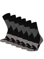 Xtreme Compressiesokken Quarter 6-pack Multi Black-42/45