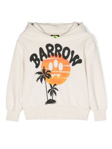 Barrow kids hoodie en coton à imprimé graphique - Tons neutres