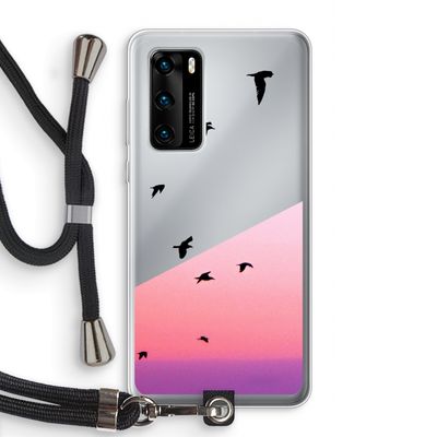 Fly away: Huawei P40 Transparant Hoesje met koord
