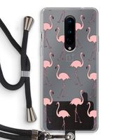 Anything Flamingoes: OnePlus 8 Transparant Hoesje met koord