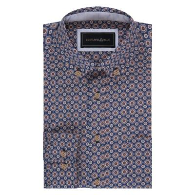 Scotland Blue Overhemd SPE25307JE04SB