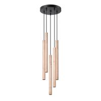 Hanglamp PASTELO 5P hout