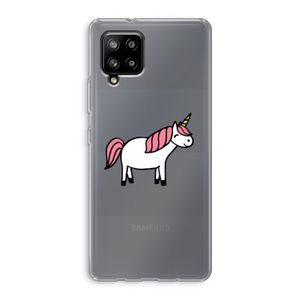 Eenhoorn: Samsung Galaxy A42 5G Transparant Hoesje