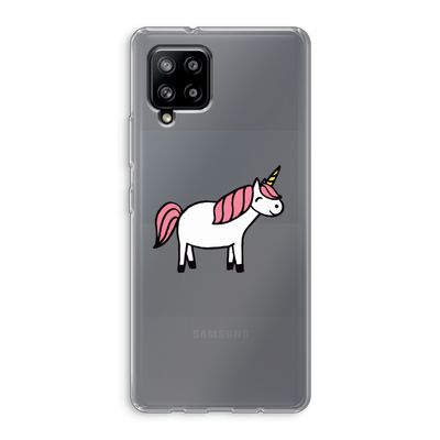 Eenhoorn: Samsung Galaxy A42 5G Transparant Hoesje