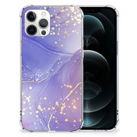 Back Cover voor iPhone 12 Pro Max Watercolor Paars - thumbnail