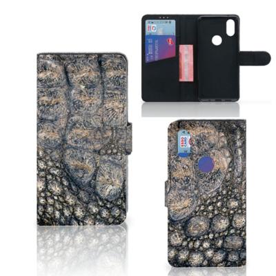 Xiaomi Mi Mix 2s | Telefoonhoesje | Met pasjeshouder | Krokodillenprint