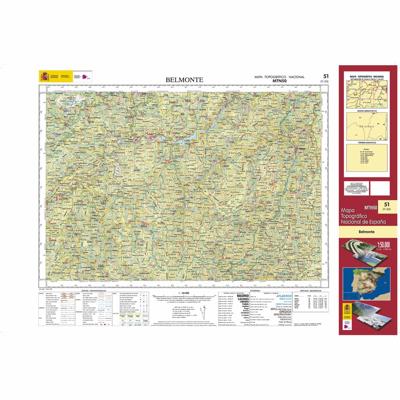 Topografische kaart 51 MT50 Belmonte | CNIG - Instituto Geográfico Nacional1