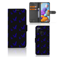 Samsung Galaxy A21s Telefoon Hoesje Vlinder Patroon - thumbnail