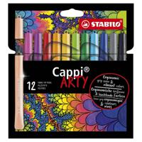 Stabilo Cappi Viltstiften ARTY 12 stuks - thumbnail