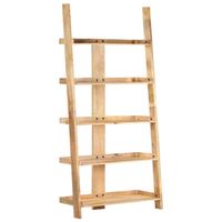 Vidaxl Boekenkast Met 5 Schappen 90x37x180 Cm Massief Mangohout - thumbnail