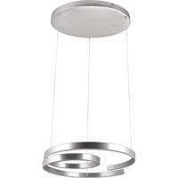 LED Hanglamp - Trion Renie - 68W - Warm Wit 3000K - Dimbaar - Rond - Geborsteld Aluminium - Metaal - thumbnail