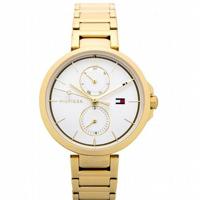 Tommy Hilfiger goudkleurig roestvrijstalen armbandhorloge voor dames, 36 mm