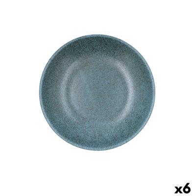 Diep bord Bidasoa Element Hydrozero Blauw Keramisch Ø 20 cm (6 Stuks)