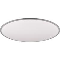 LED Plafondlamp - Trion Amira - 53W - Aanpasbare Kleur - Dimbaar - Afstandsbediening - Rond - Titaan - Metaal