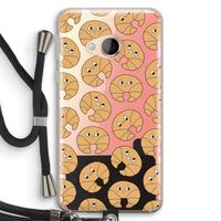 Croissant: HTC U Play Transparant Hoesje met koord
