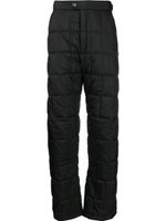 Ienki Ienki pantalon droit à design matelassé - Noir
