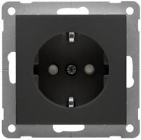 PEHA Badora MAT ZWART stopcontact RA + kinderbeveiliging - 4603520
