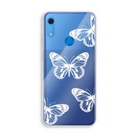 White butterfly: Huawei Y6s Transparant Hoesje
