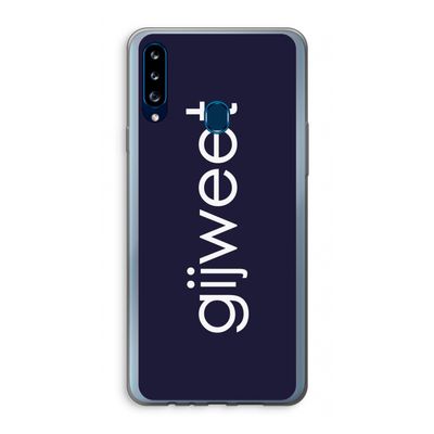 Gijweet: Samsung Galaxy A20s Transparant Hoesje