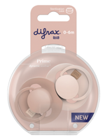 Difrax LOVI Prime Pacifier 0-6 Months - Nude/Blush