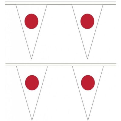 2x stuks japan landen punt vlaggetjes 5 meter