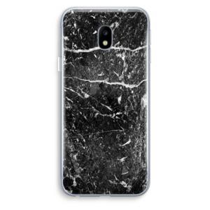 Zwart marmer: Samsung Galaxy J3 (2017) Transparant Hoesje