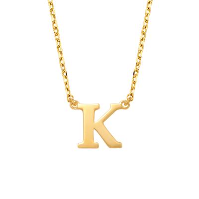 Minimalistische letter ketting - 14K GOUD - Goud - K