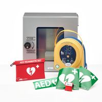 HeartSine 360P AED + buitenkast-Grijs met pin - thumbnail