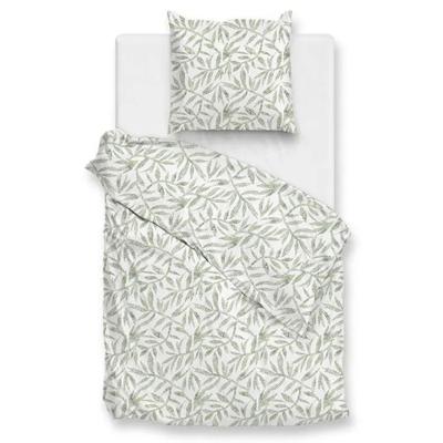Dekbedovertrek Percale - Lits-Jumeaux (240x220 cm) - Groen Percale katoen - Dessin: Natuur - Zo!Home - Dekbed-Discounter.nl