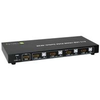 Techly 4x1 USB HDMI KVM Switch 4Kx2K IDATA KVM-HDMI4U Zwart KVM-switch - thumbnail