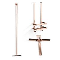 Douche accessoiresset SaniClear Copper | Met wissers en shampoohouder | Geborsteld koper Douche accessoiresset SaniClear Copper | Met wissers en shampoohouder | Geborsteld koper