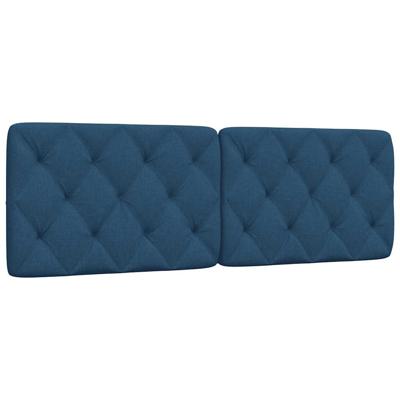 Hoofdbordkussen 160 cm stof blauw