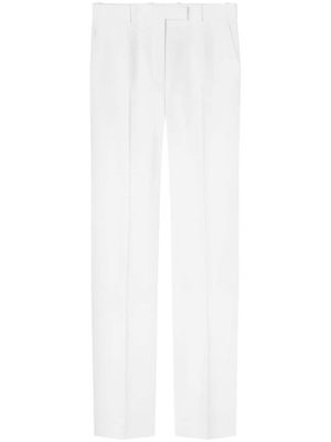 Versace pantalon droit à taille haute - Blanc