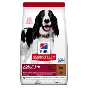 Hill's Adult Medium met lam & rijst hondenvoer 18 kg