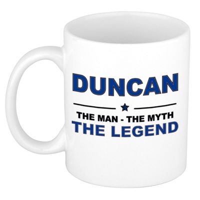 Duncan The man, The myth the legend collega kado mokken/bekers 300 ml