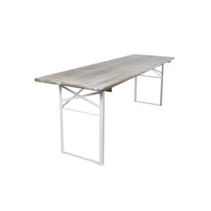 Inklapbare picknicktafel Berlijn 200 x 70 cm whitewash