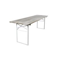 Inklapbare picknicktafel Berlijn 200 x 70 cm whitewash