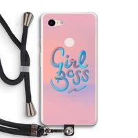 Girl boss: Pixel 3 XL Transparant Hoesje met koord