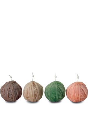 Missoni Home bougies parfumées Gomitolo (lot de 4) - Orange