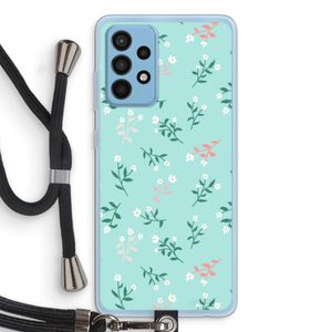 Small white flowers: Samsung Galaxy A52 Transparant Hoesje met koord