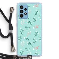 Small white flowers: Samsung Galaxy A52 Transparant Hoesje met koord