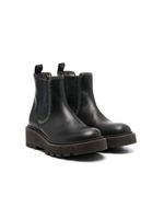 Brunello Cucinelli Kids bottines chelsea à ornements de perles - Noir - thumbnail