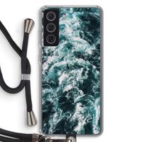 Zee golf: Samsung Galaxy S21 FE Transparant Hoesje met koord