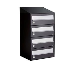 Allux Hive Set 1-Breed, 4-Hoog Met Dak Zwart - 40030070_1x4d
